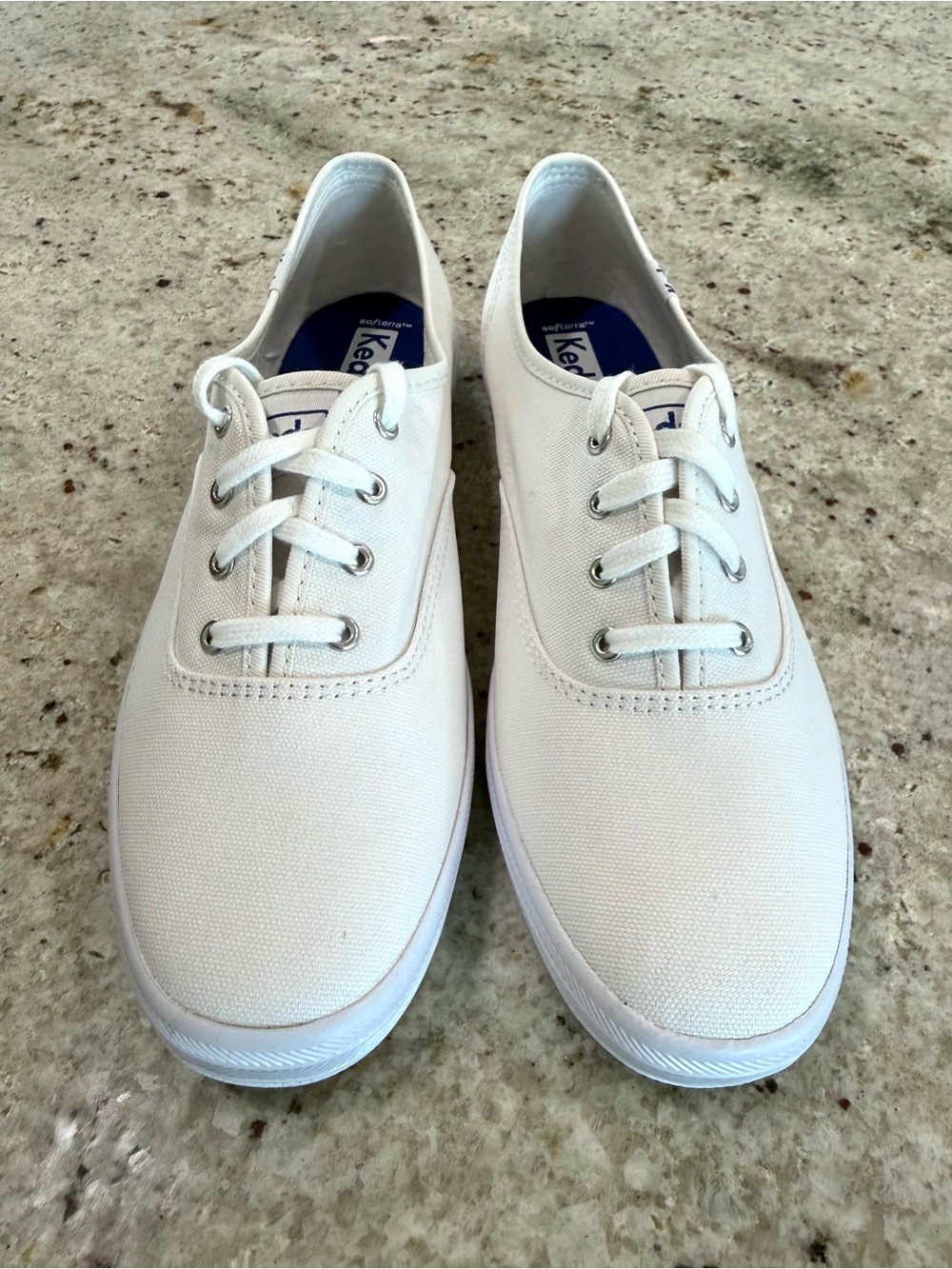 Keds Women's White Canvas Champion Originals Lace-Up Sneakers